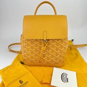 Goyard Backpack Alpin in Yellow Mini Bag